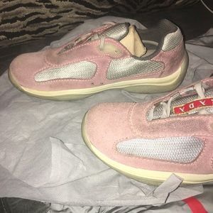 American Cup PRADA suede pink sneaker